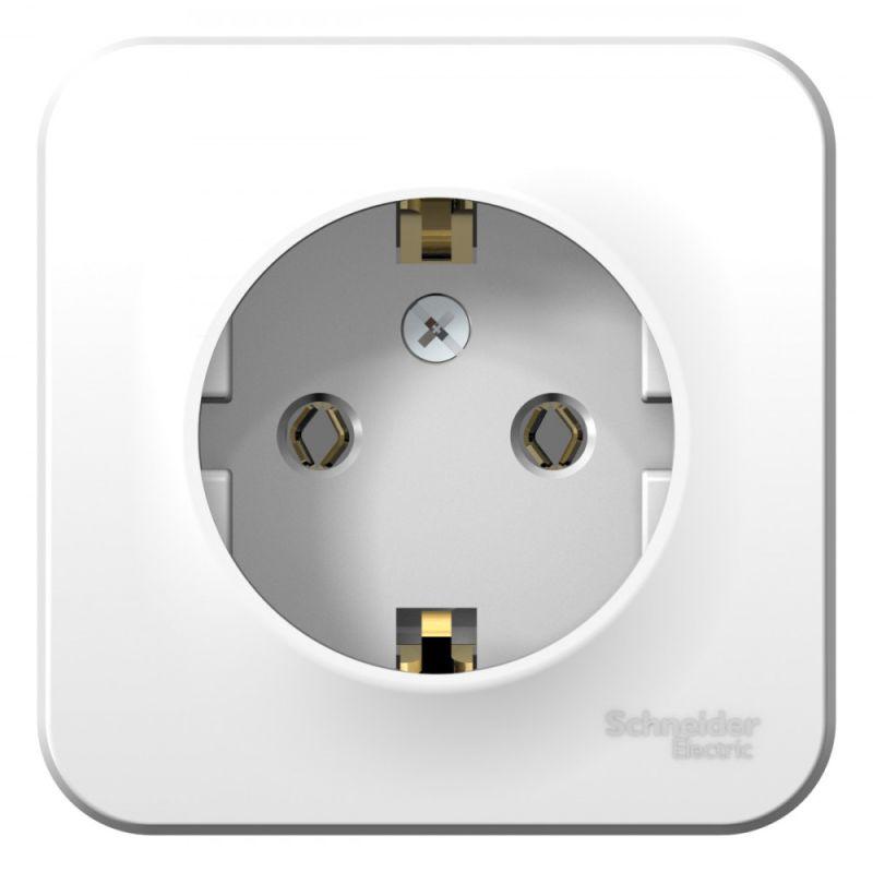 Розетка 1-м ОП Blanca 16А IP20 250В с заземл. без защ. шторок бел.