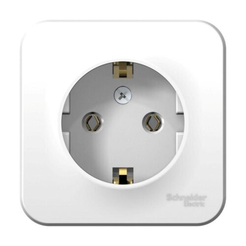 Розетка 1-м ОП Blanca 16А IP20 250В с заземл. без защ. шторок с изолир. пластиной бел.