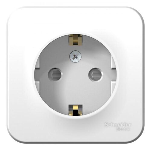 Розетка 1-м ОП Blanca 16А IP20 250В с заземл. защ. шторки бел.