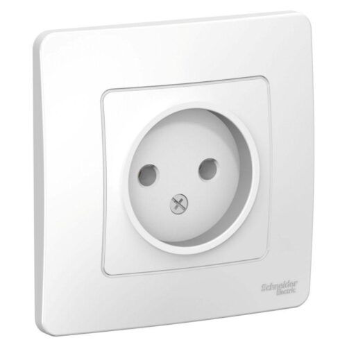 Розетка 1-м СП Blanca 16А IP20 250В без заземл. без защ. шторок бел.