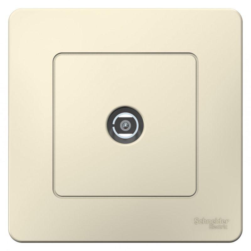 Розетка телевизионная TV СП Blanca коннектор молочн. — изображение 2