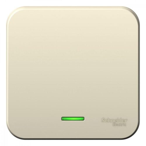 Выключатель 1-кл. ОП Blanca 10А IP20 (сх. 1) 250В с подсветкой с изолир. пластиной молочн.