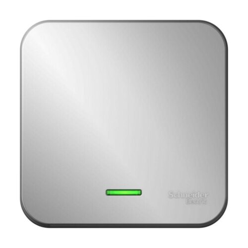 Выключатель 1-кл. ОП Blanca 10А IP20 (сх. 1) 250В с подсветкой с изолир. пластиной алюм.