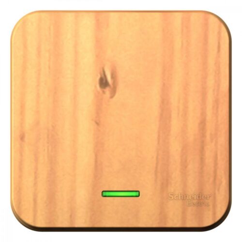 Выключатель 1-кл. ОП Blanca 10А IP20 (сх. 1) 250В с подсветкой с изолир. пластиной ясень