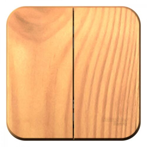 Выключатель 2-кл. ОП Blanca 10А IP20 (сх. 5) 250В с изолир. пластиной ясень