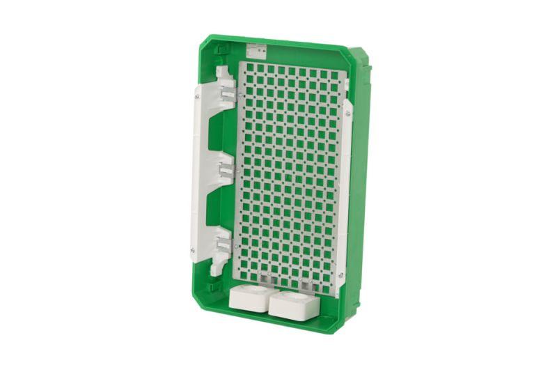 Корпус встраиваемый Box IT 3 ряда 36мод. 2 розетки с бел. дверцей — изображение 3