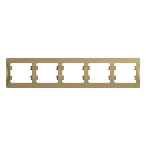 Рамка 5-м Glossa горизонт. титан