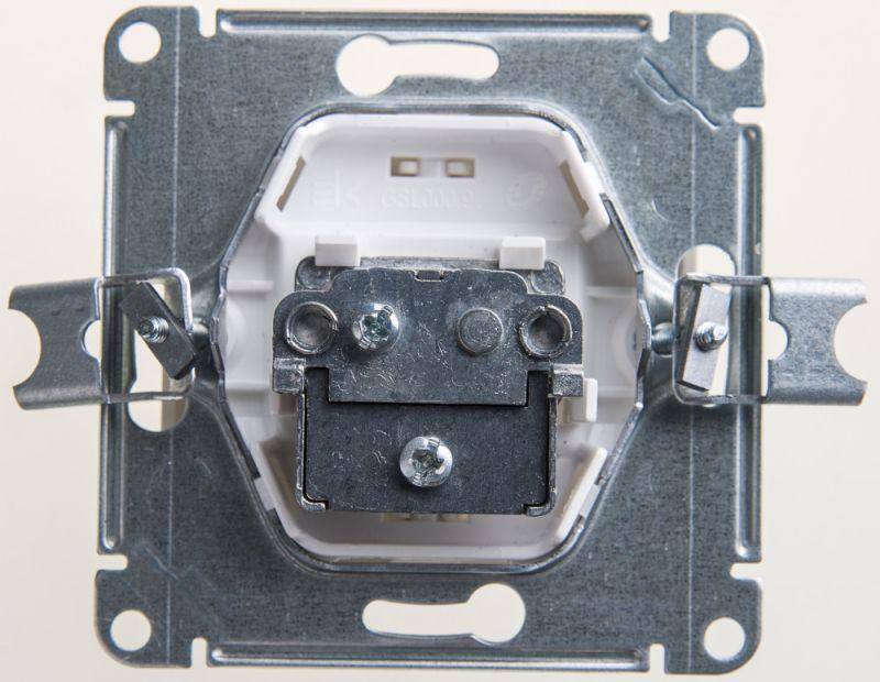 Розетка телевизионная одиночная TV 1-м СП Glossa 1дБ механизм перламутр — изображение 2