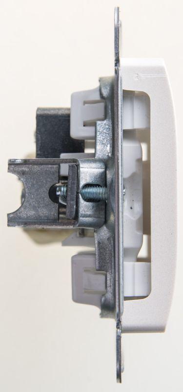 Розетка телевизионная одиночная TV 1-м СП Glossa 1дБ механизм перламутр — изображение 3