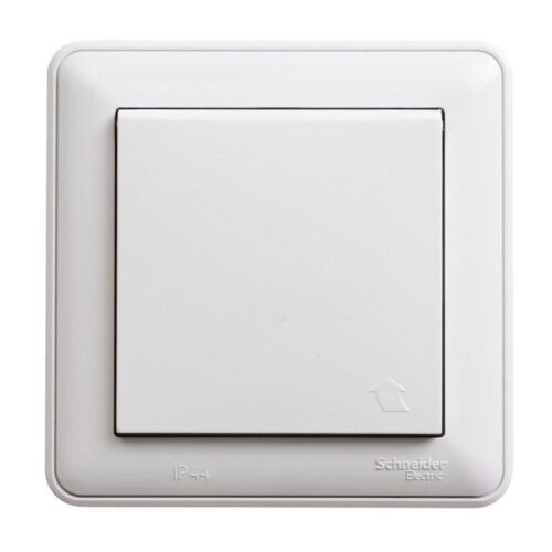 Розетка 1-м СП W59 Aqua 16А IP44 с заземл. защ. шторки в сборе бел.