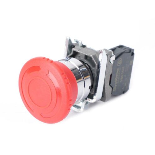 Кнопка аварийного останова SB4 в сборе 22мм 40мм повернуть для возврата металл 1Н