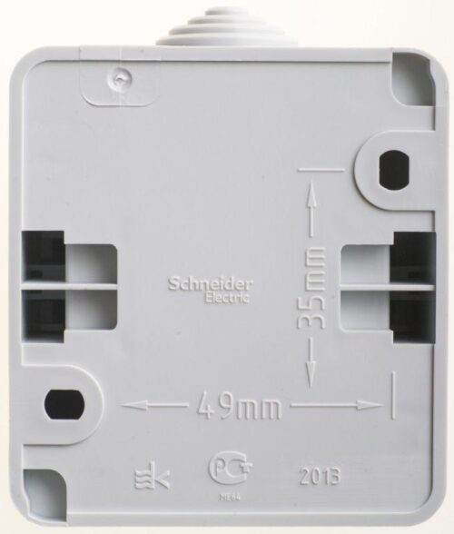 Выключатель 1-кл. ОП Этюд 10А IP44 10AX с подсветкой сер. SE