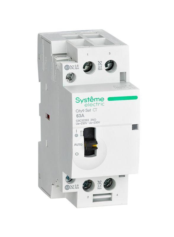 Контактор 2п City9 Set 2НО 63А AC 230В-230В SE