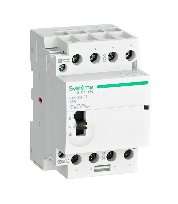 Контактор 4п City9 Set 4НО 63А AC 400В-230В SE