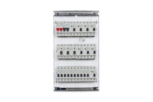Бокс навесной ОП City9 Box 3 ряда 36мод IP40 IK07 80А 2 клеммы с бел. дверцей SE