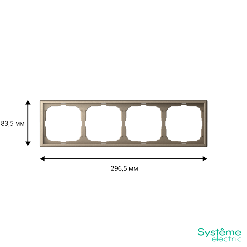 Рамка 4-м ArtGallery универс. шампань SE