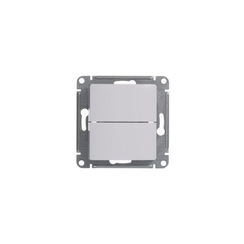 Выключатель 2-кл. СП Glossa 10А IP20 10AX механизм бел. SE — изображение 3