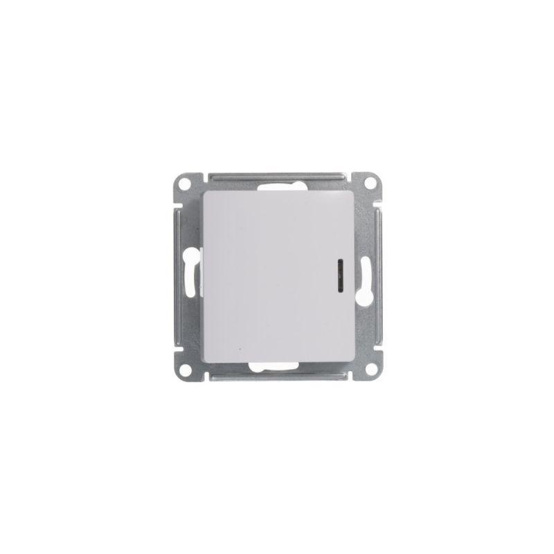 Переключатель проходной 1-кл. СП Glossa 10А IP20 10AX с подсветкой механизм бел. SE — изображение 5