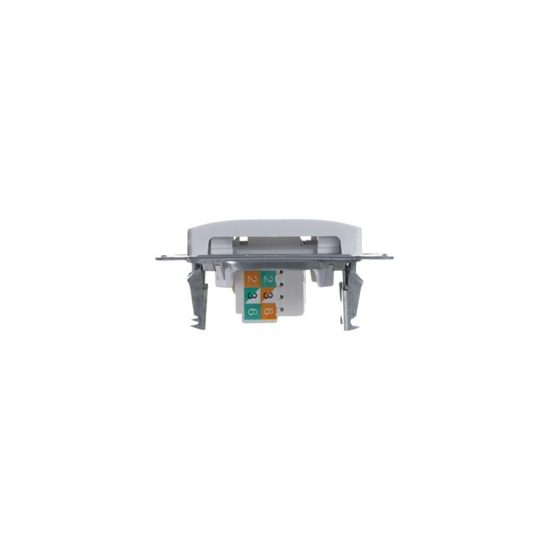 Розетка компьютерная 2-м Glossa RJ45 кат.5E механизм бел. SE — изображение 6