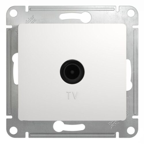Розетка телевизионная проходная TV 1-м СП Glossa 4дБ механизм бел. SE
