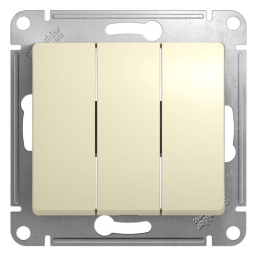 Выключатель 3-кл. СП Glossa 10А IP20 10AX механизм беж. SE