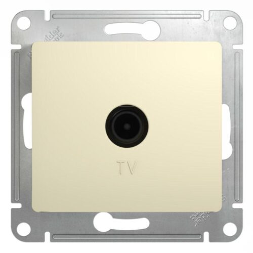 Розетка телевизионная оконечная TV 1-м СП Glossa 1дБ механизм беж. SE