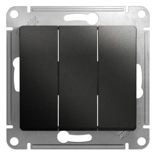 Выключатель 3-кл. СП Glossa 10А IP20 10AX механизм антрацит SE