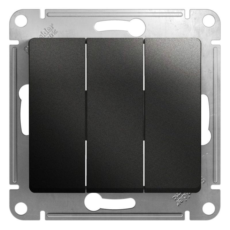 Выключатель 3-кл. СП Glossa 10А IP20 10AX механизм антрацит SE