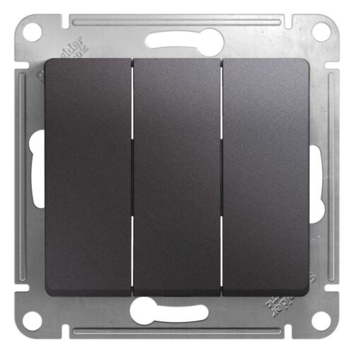 Выключатель 3-кл. СП Glossa 10А IP20 10AX механизм графит SE