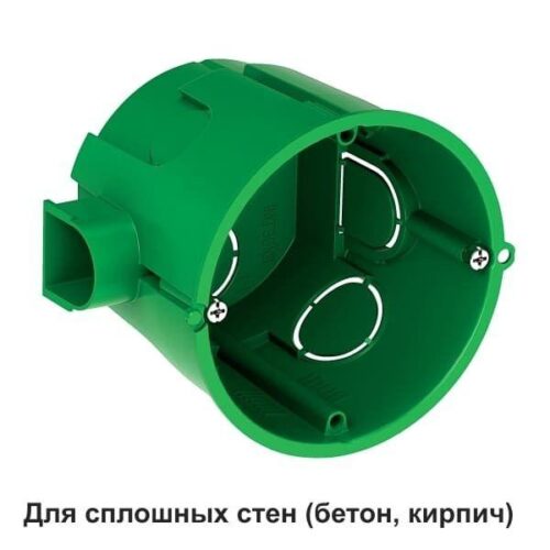 Коробка установочная 68х60мм IP30 для сплошных стен SE