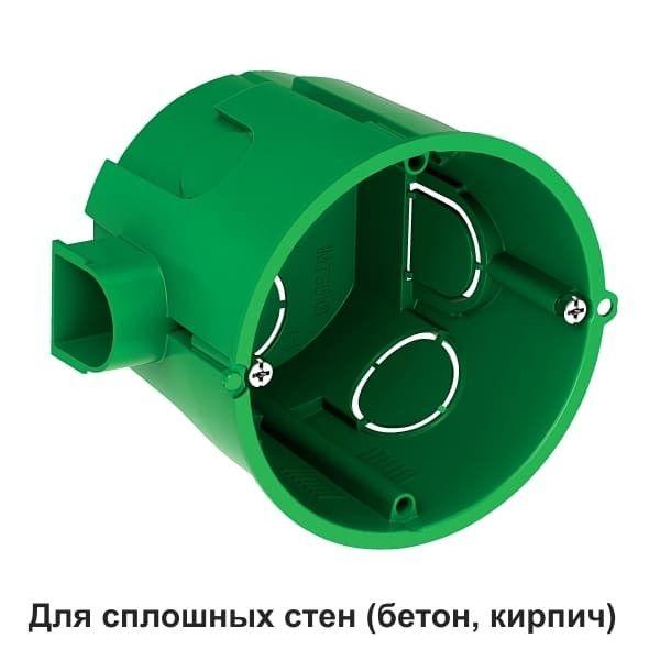Коробка установочная 68х60мм IP30 для сплошных стен SE
