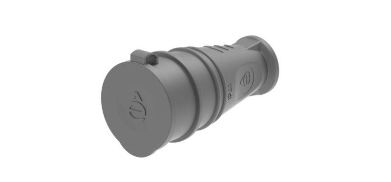 Розетка 1-м MultiSet 16А 250В IP44 с заземл. каучук черн. SE — изображение 8