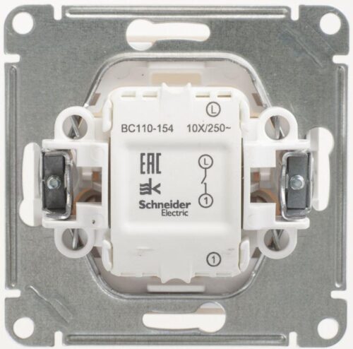 Выключатель 1-кл. СП W59 10А IP20 10AX механизм сл. кость SE