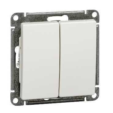 Выключатель 2-кл. СП W59 10А IP20 10AX механизм бел. SE