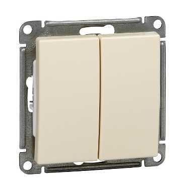 Выключатель 2-кл. СП W59 10А IP20 10AX механизм сл. кость SE